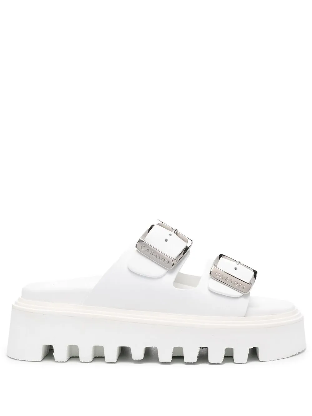 

Casadei Buckles double-strap sandals - White