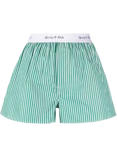 logo-waistband cotton shorts | Sporty 