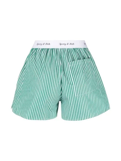 logo-waistband cotton shorts | Sporty 