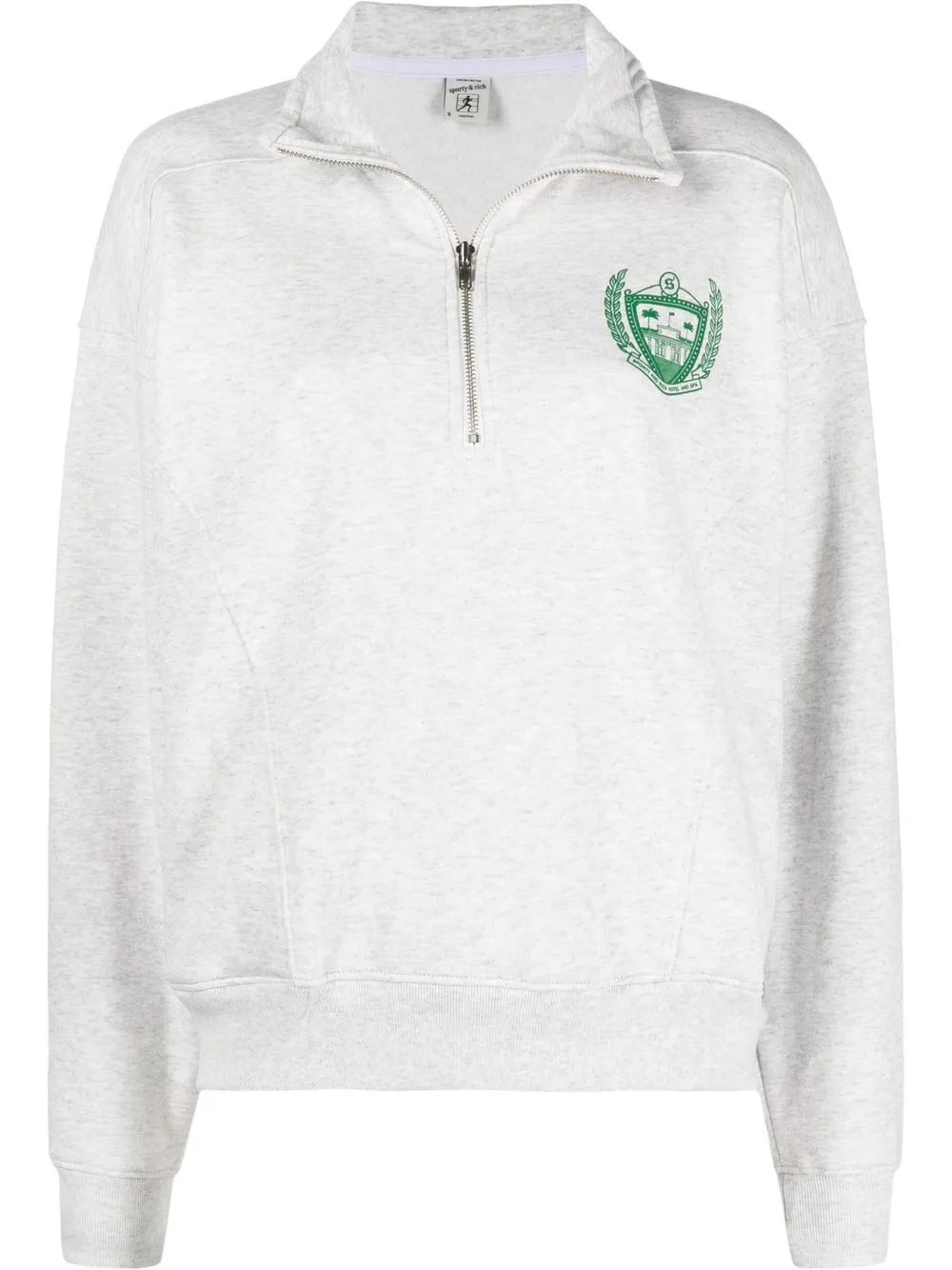 logo-print half-zip sweatshirt