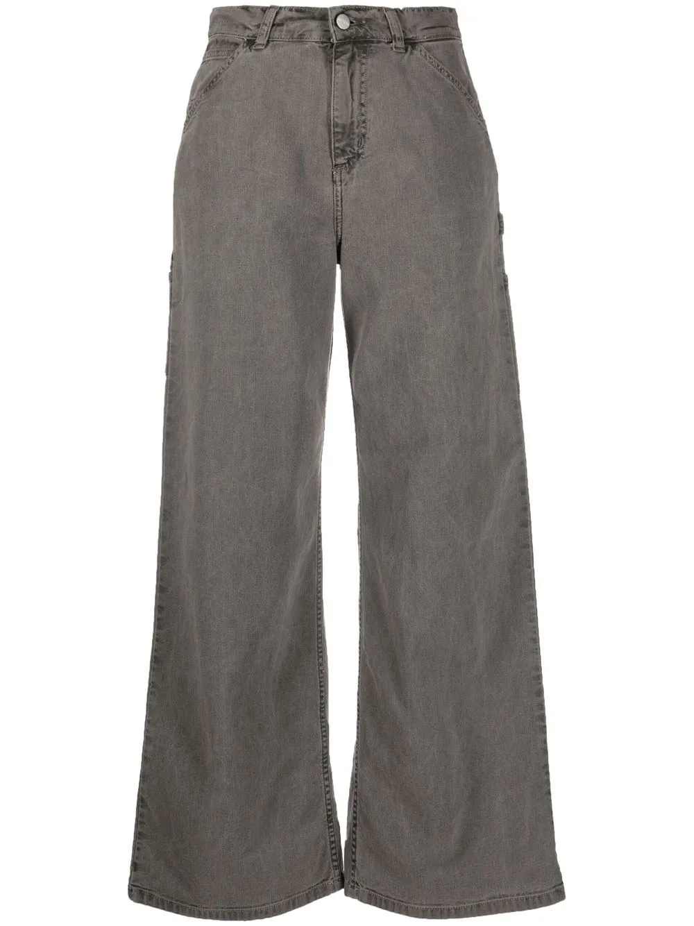 

Carhartt WIP jeans anchos con tiro medio - Gris