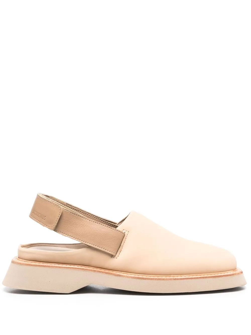 

Jacquemus slippers con tira trasera - Neutro