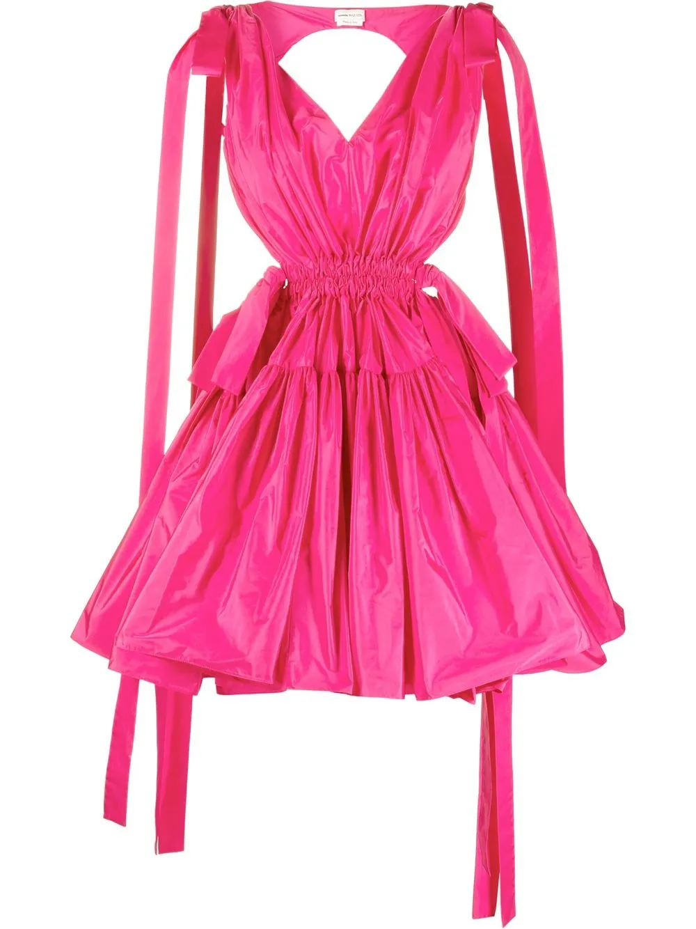 

Alexander McQueen gathered mini dress - Pink