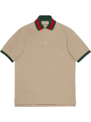 Gucci Ny Logo Cotton Polo Shirt in White for Men