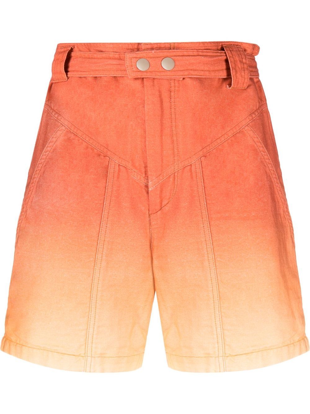 Shop Isabel Marant Kaynetd Tie-dye Effect Shorts In Orange