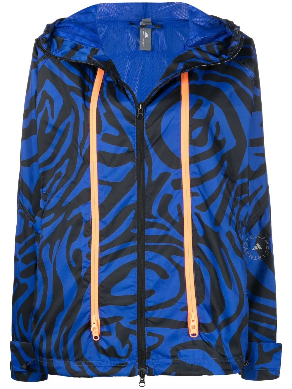 

adidas by Stella McCartney chamarra bomber con estampado abstracto - Azul