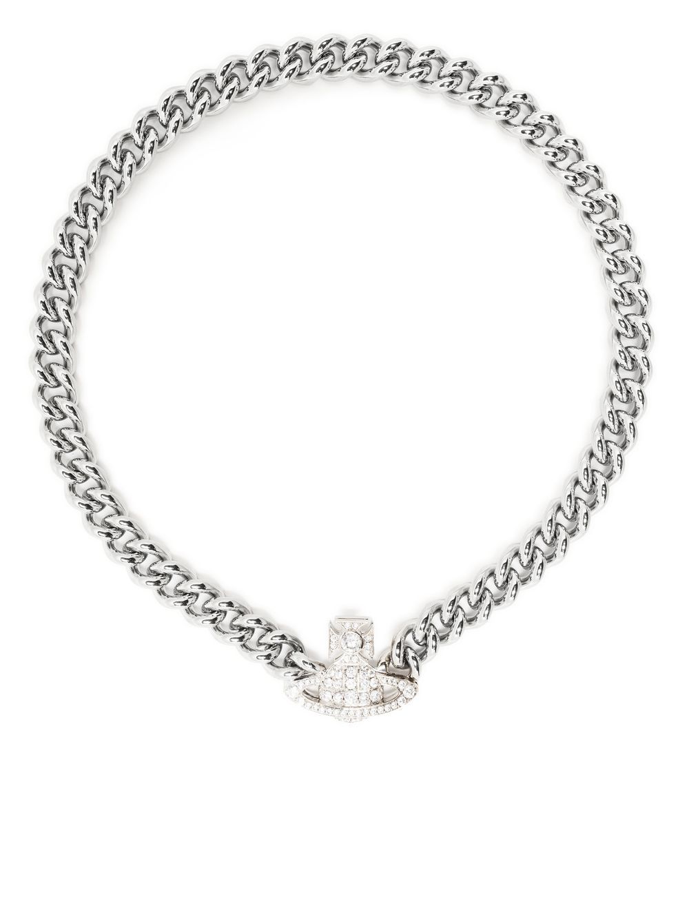 

Vivienne Westwood Orb-detail chain-link necklace - Silver