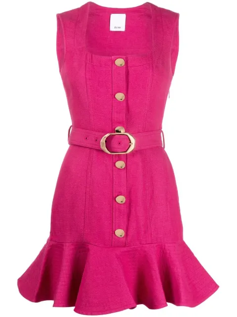 Acler Finsbury peplum-hem minidress
