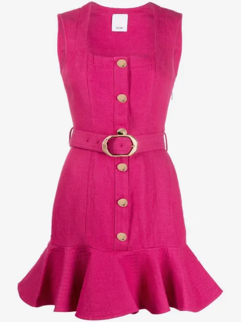 Acler Finsbury peplum-hem minidress