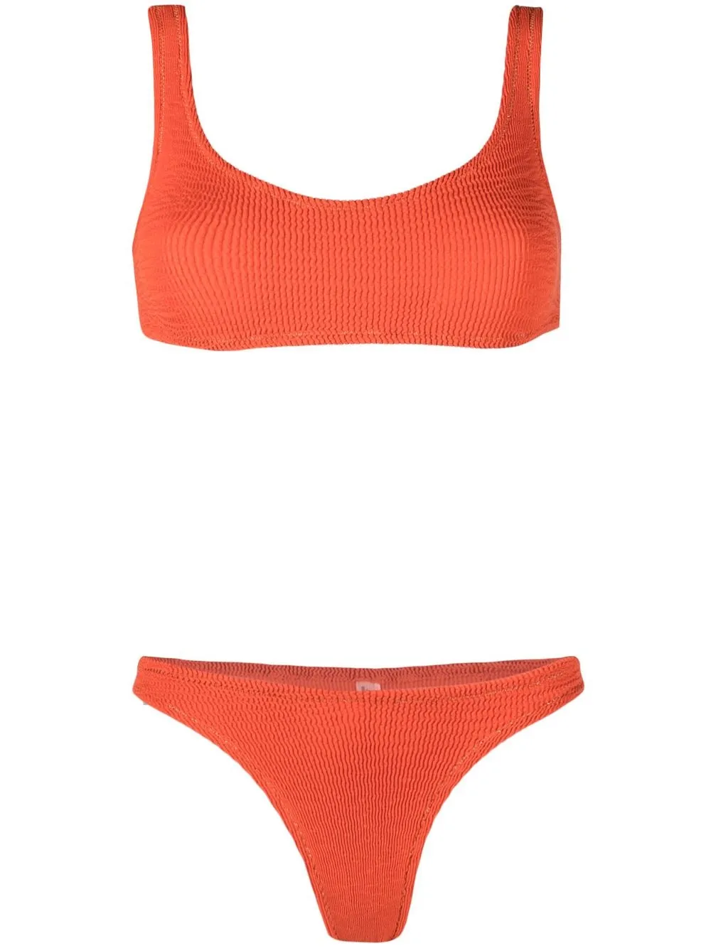 

Reina Olga bikini tejido de canalé - Naranja