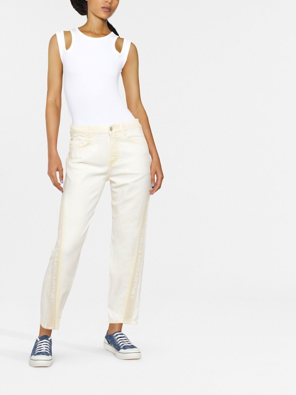 Stella McCartney Cropped jeans - Wit