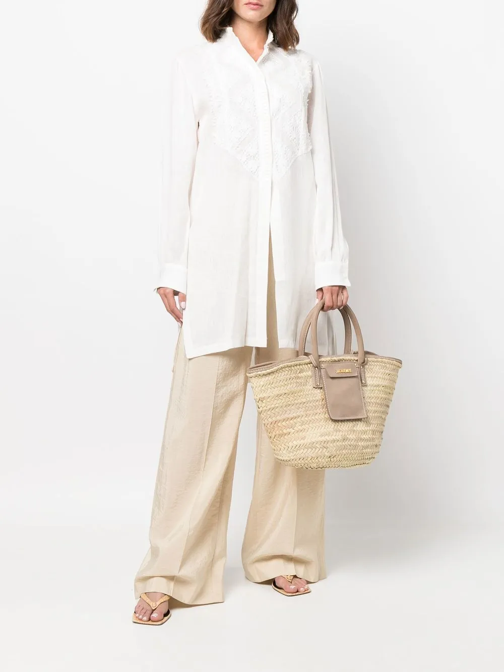Ermanno Scervino Blouse met borduurwerk - Wit