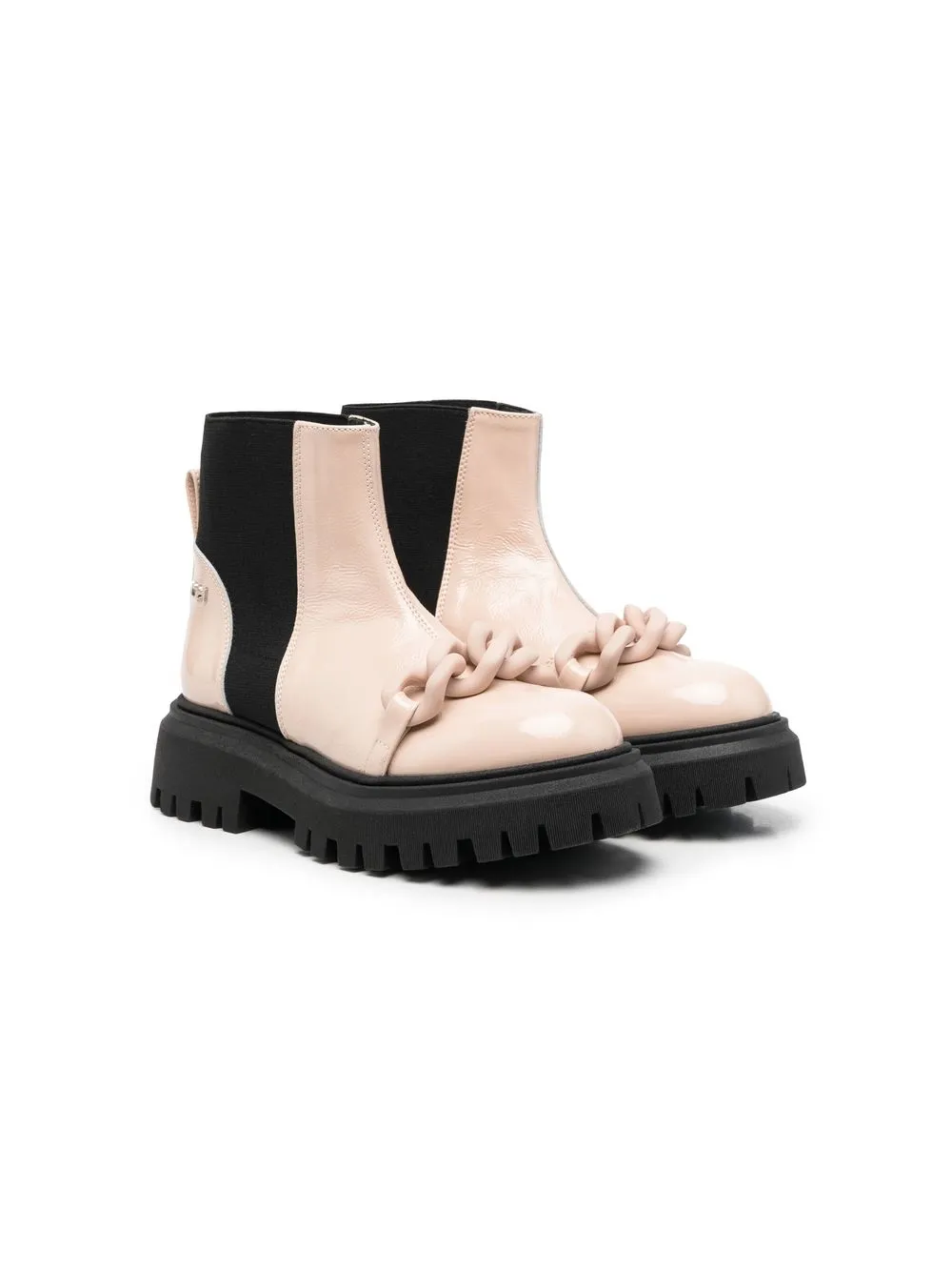 

Nº21 Kids chain-embellished ankle boots - Pink