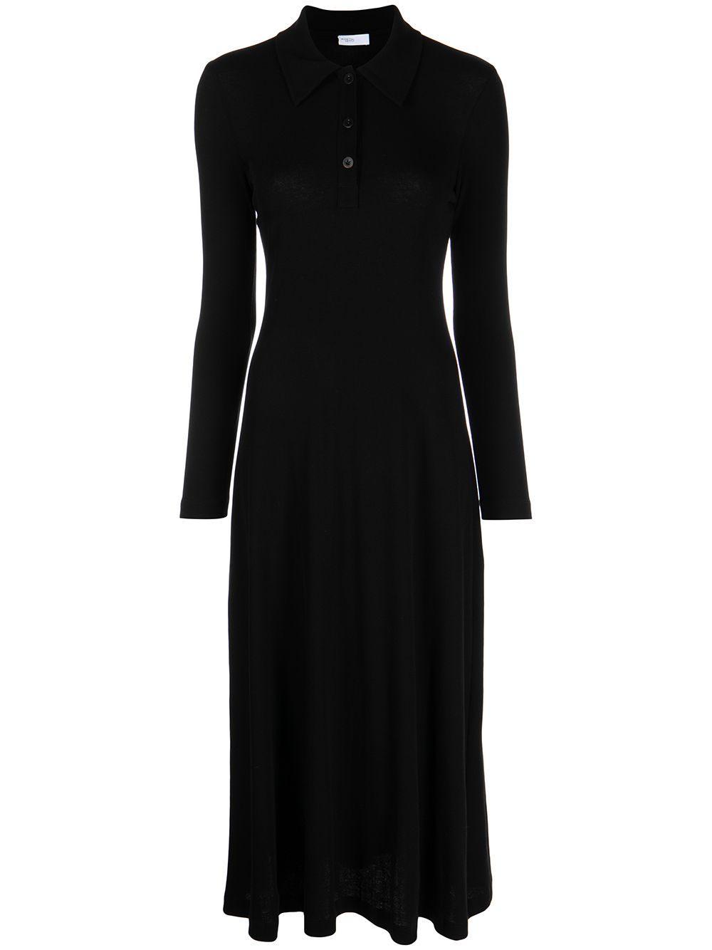 Rosetta Getty Long-sleeve Shirt Dress In Black