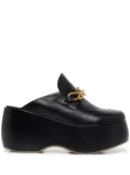Rosetta Getty platform clog loafers - Black