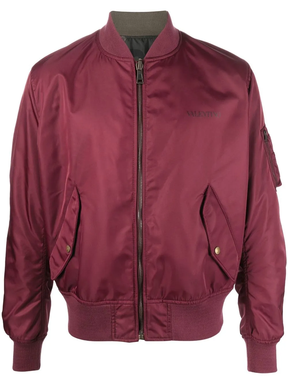 reversible bomber jacket