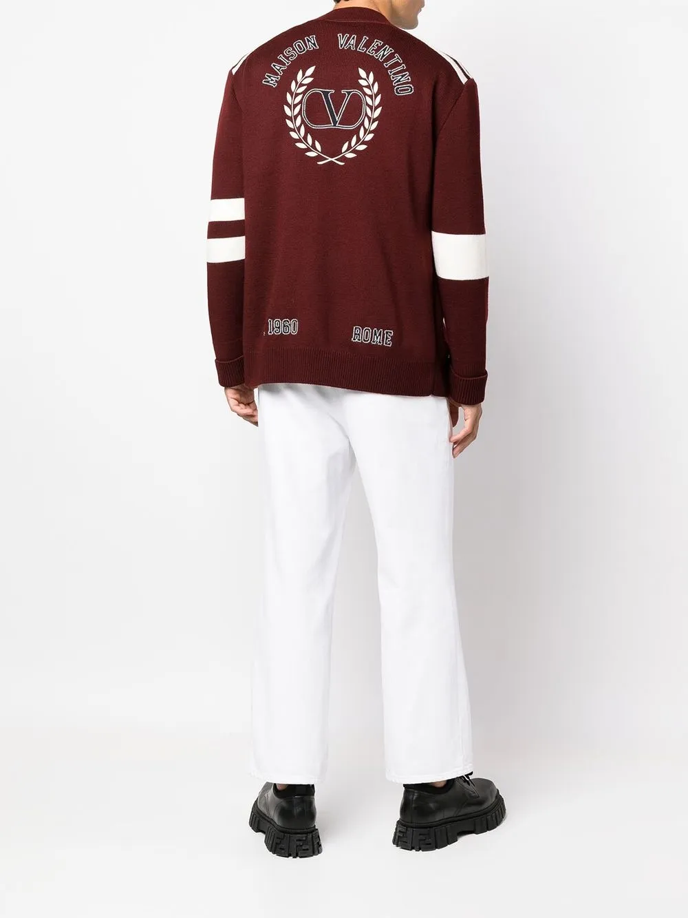 Valentino Garavani Vest met geborduurd logo - Rood