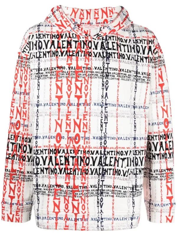 Valentino Garavani ヴァレンティノ ロゴ パーカー | ホワイト