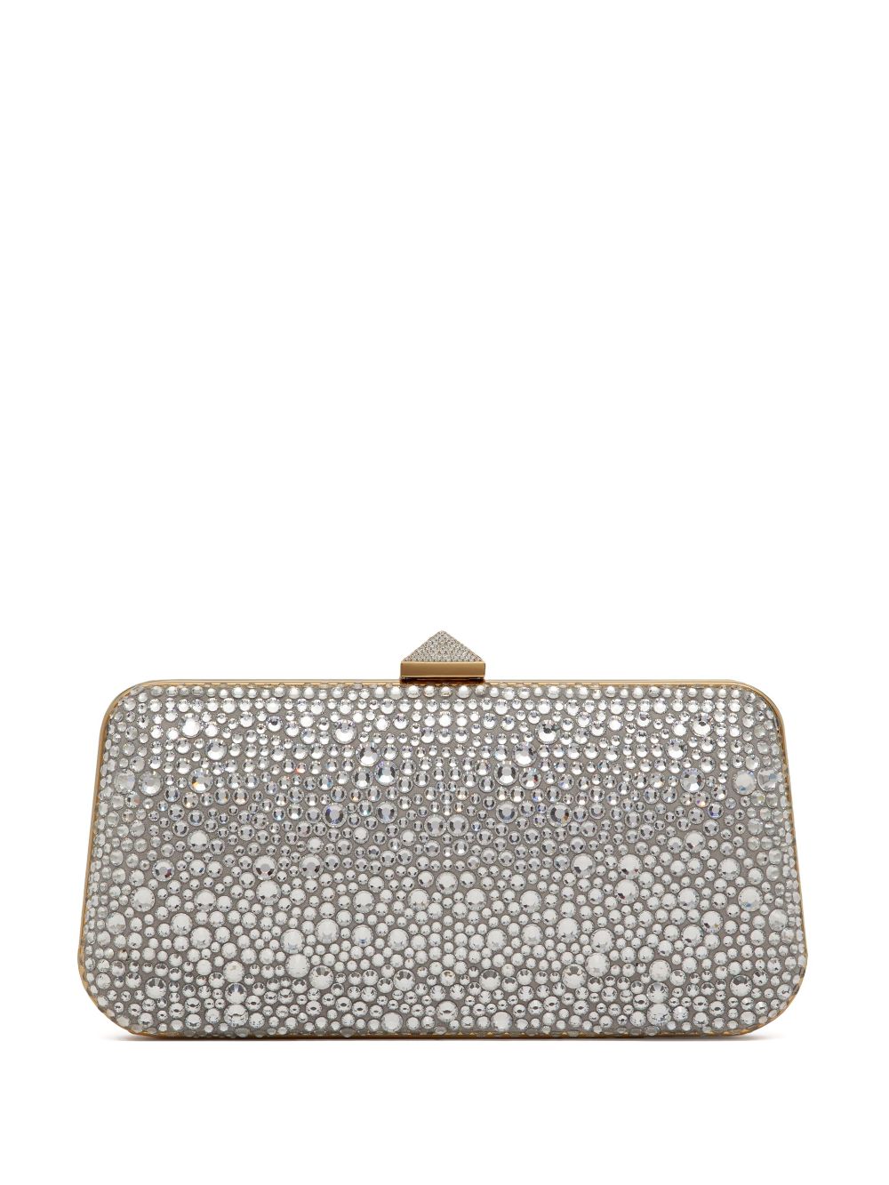 Valentino Garavani Carry Secrets clutch verfraaid met stras - Zilver