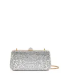 Valentino Garavani Carry Secrets rhinestone-embellished clutch bag - Silver