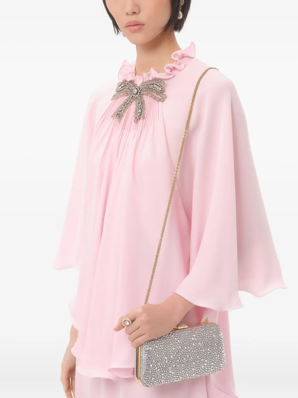 Valentino Garavani Carry Secrets rhinestone-embellished clutch bag | Image 2