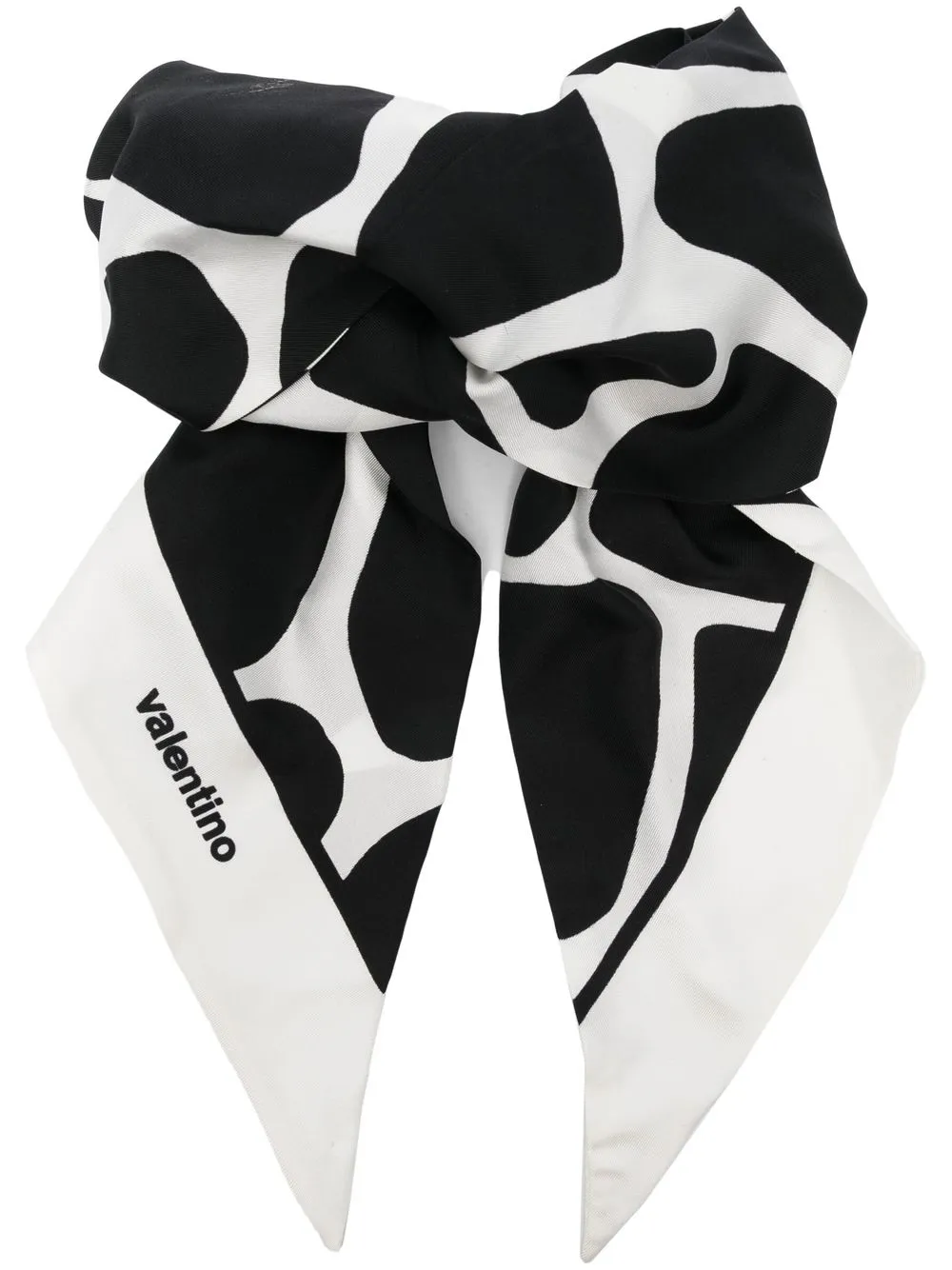 Valentino Garavani Fascia con stampa - Nero