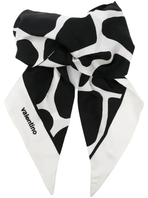 Valentino Garavani giraffe-print silk headband