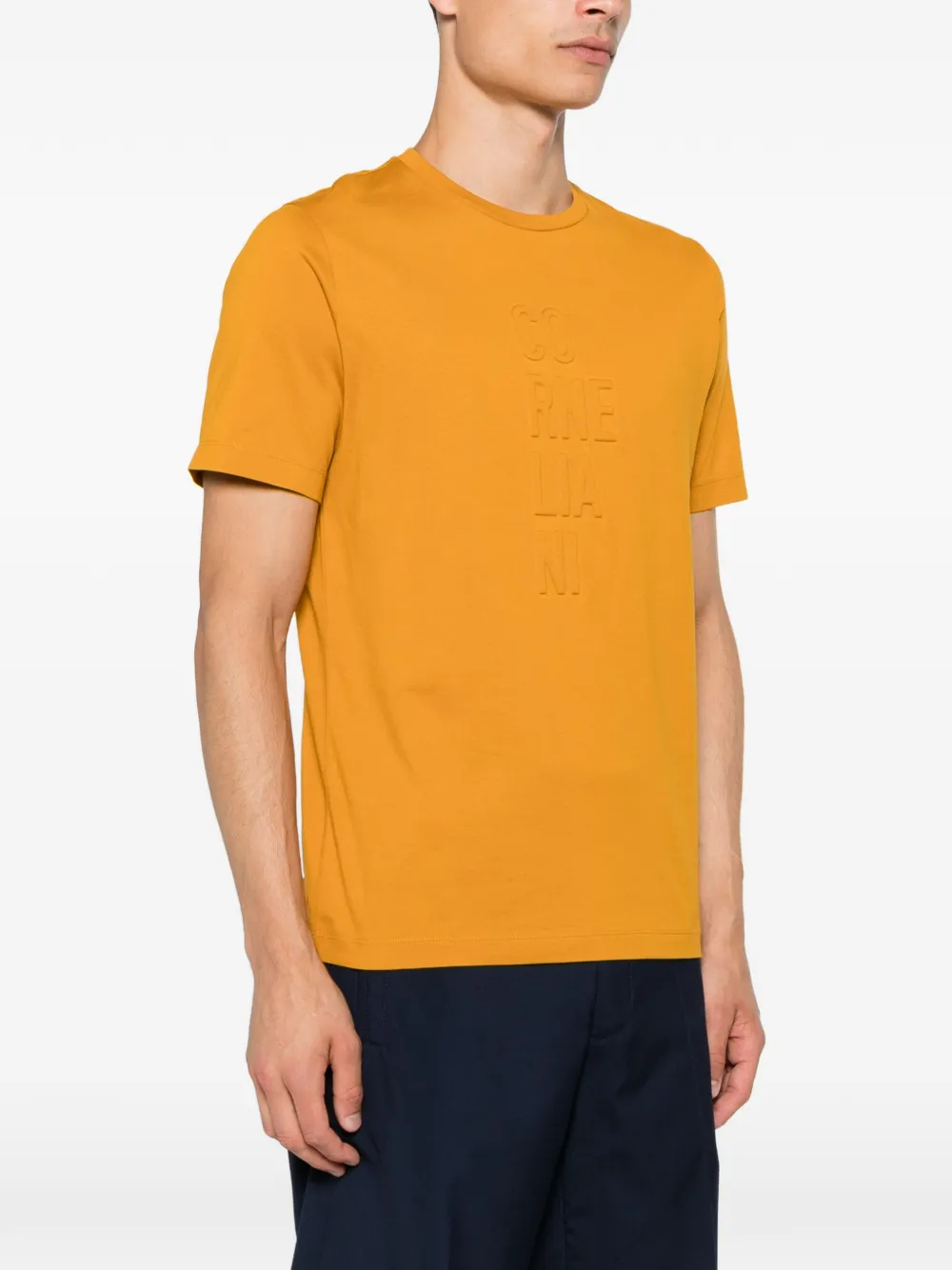 Corneliani T-shirt met ronde hals Geel