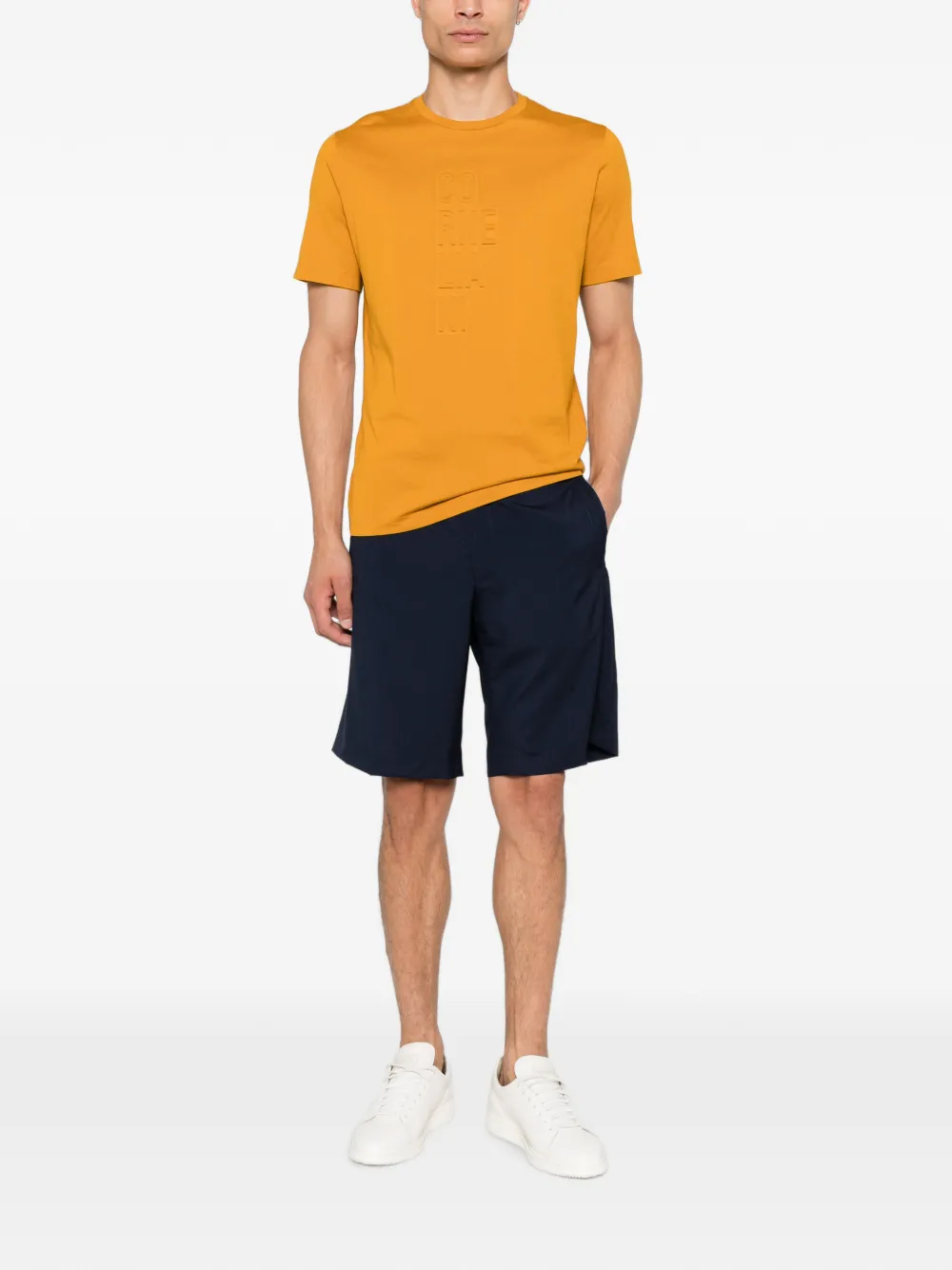 Corneliani T-shirt met ronde hals Geel