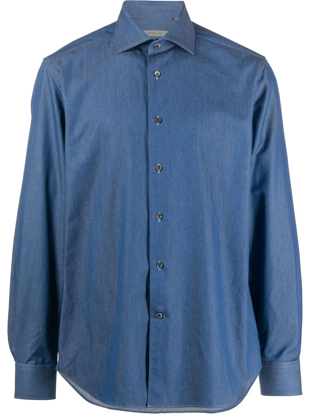 

Corneliani camisa de mezclilla manga larga - Azul