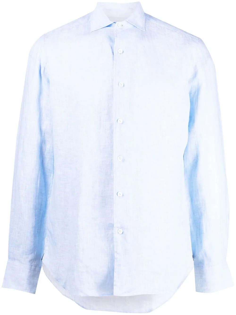 

Corneliani long-sleeve linen shirt - Blue