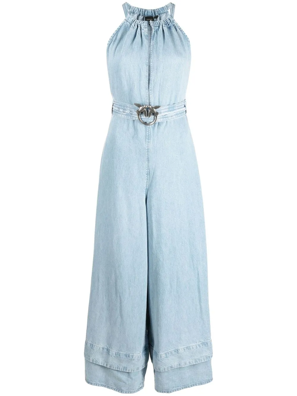 

PINKO Love-buckle sleeveless jumpsuit - Blue