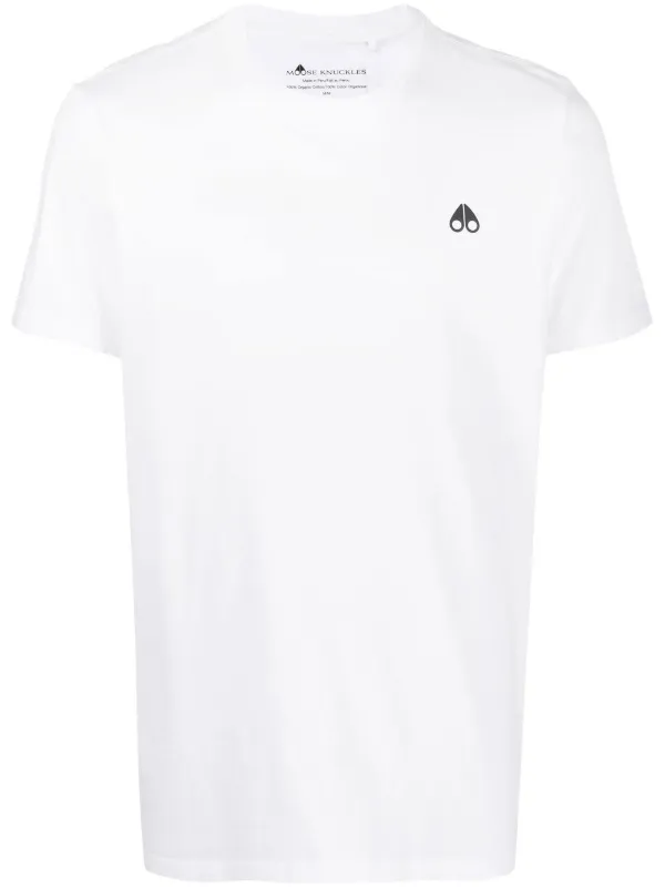 Moose Knuckles logo-patch short-sleeved 