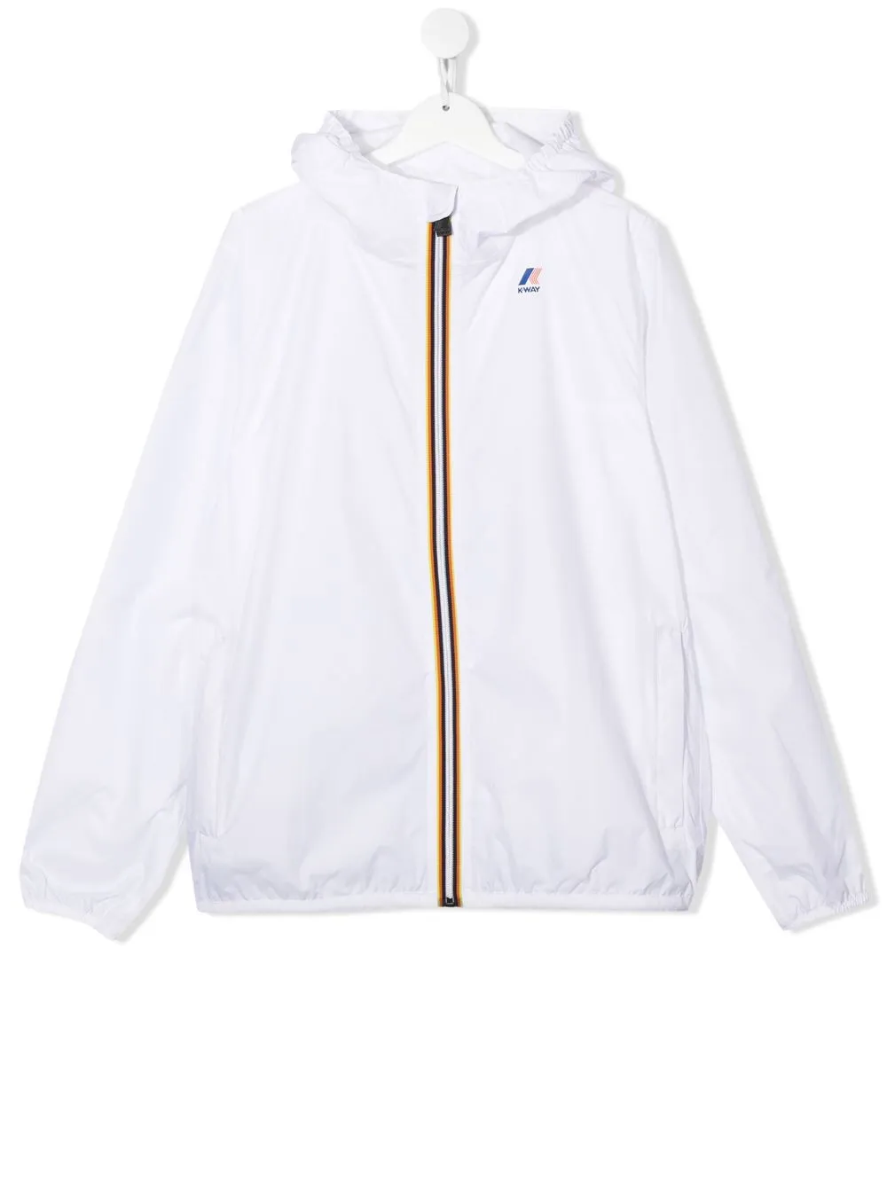 

K Way Kids TEEN logo print rain jacket - White