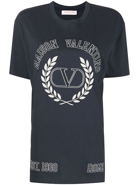 Valentino logo-embroidered T-shirt