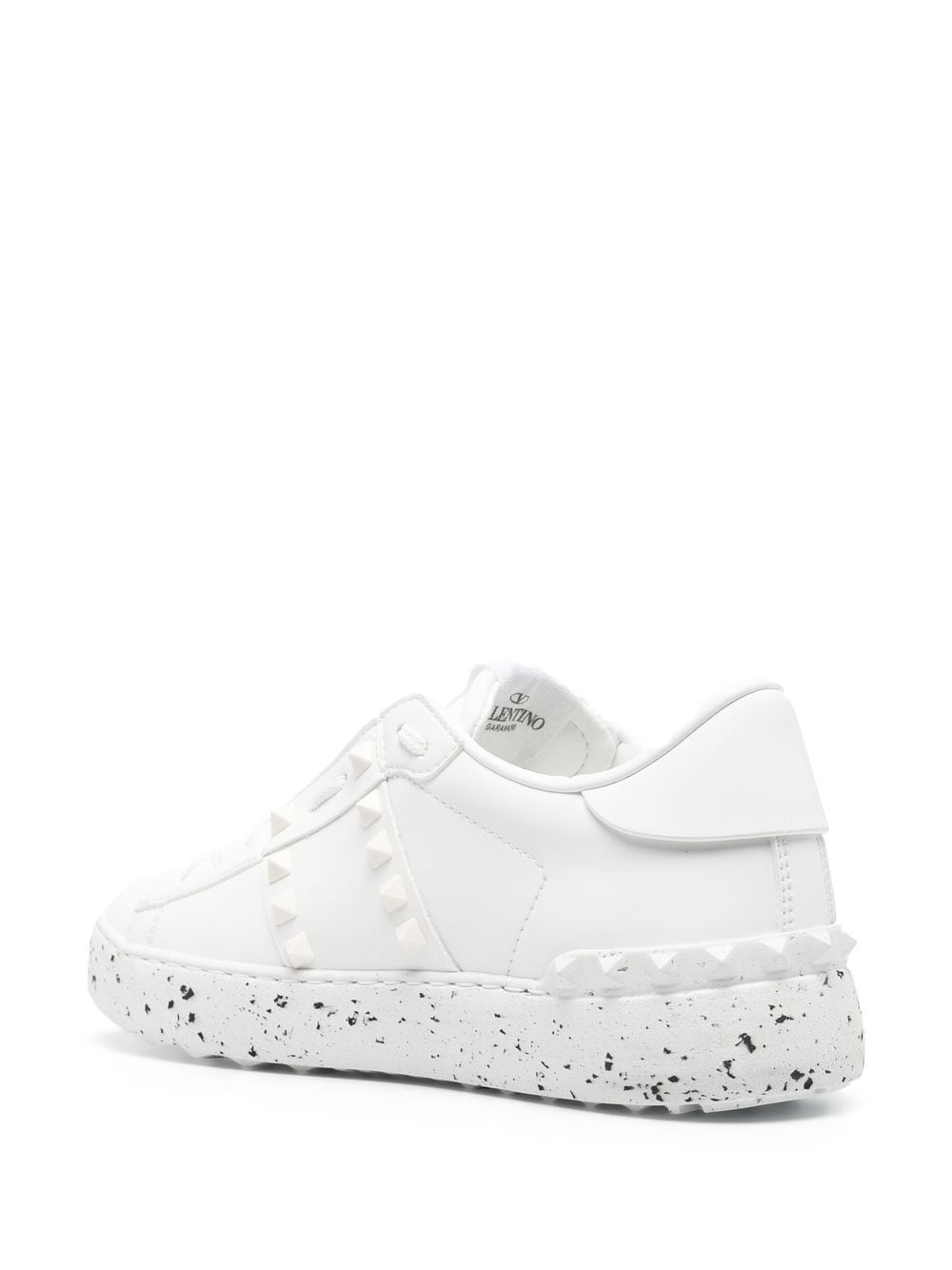 Shop Valentino Open For A Change Rockstud Low-top Sneakers In White