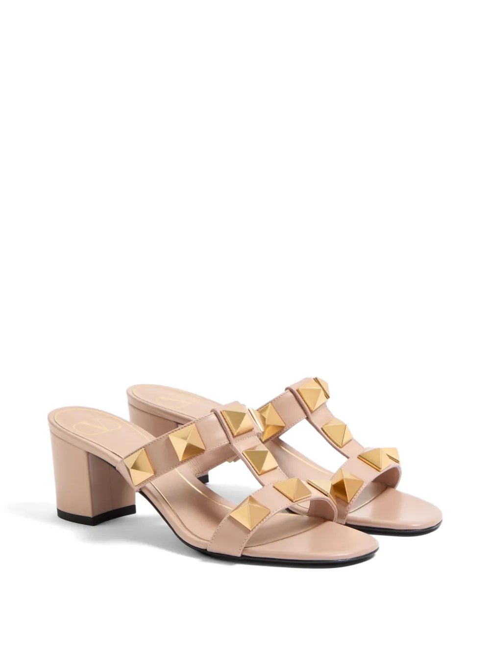 Valentino Garavani 60 mm Roman Stud sandalen Roze