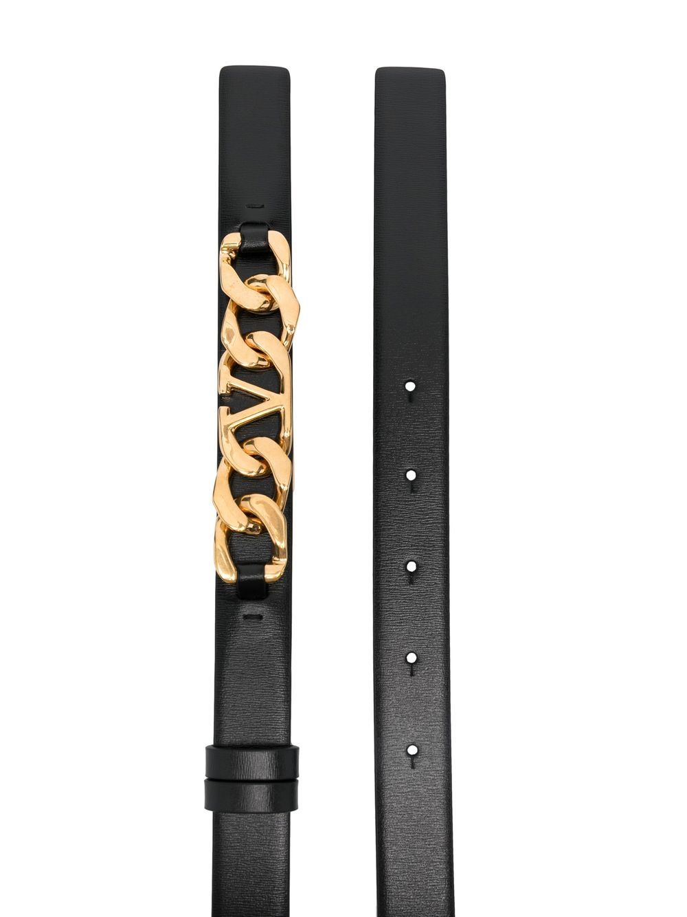 Valentino Garavani VLogo Chain Thin Adjustable Belt - Farfetch