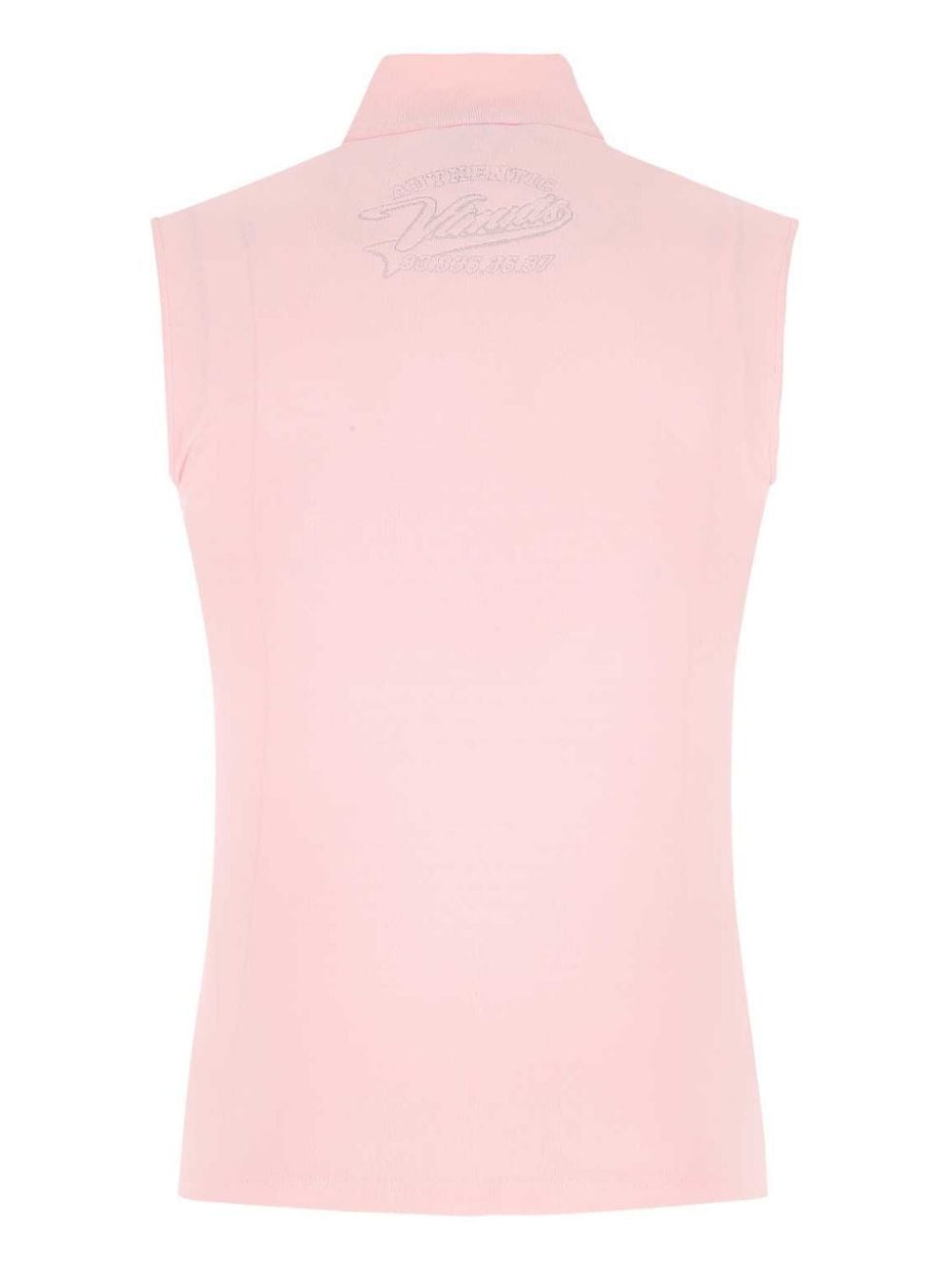 VETEMENTS embroidered-logo vest - Roze