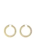 Amina Muaddi hoop brass earrings - Gold