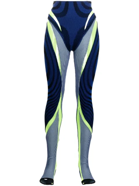 Paolina Russo panelled ribbed leggings