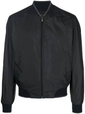 Zegna レザー ボンバージャケット | ブラウン | FARFETCH JP
