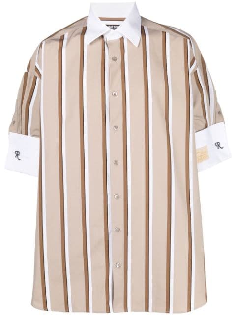 Raf Simons oversize stripe-print shirt