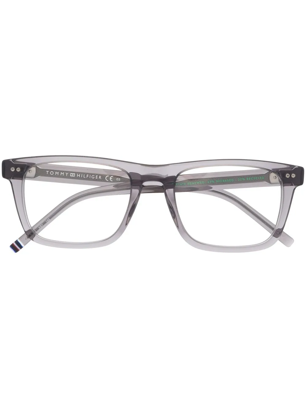 Tommy Hilfiger lentes con armazón cuadrada - Gris