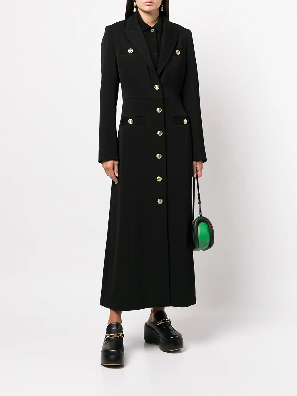Rosetta Getty Jas met puntige revers - Zwart