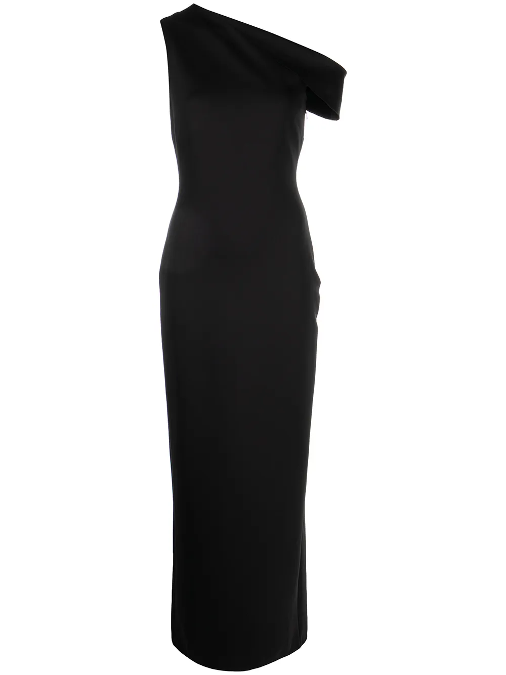 ROSETTA GETTY DROP-SHOULDER PENCIL MAXI DRESS