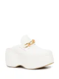 Rosetta Getty platform clog loafers - White