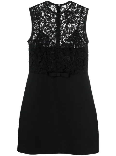 Valentino Garavani floral-lace A-line mini dress