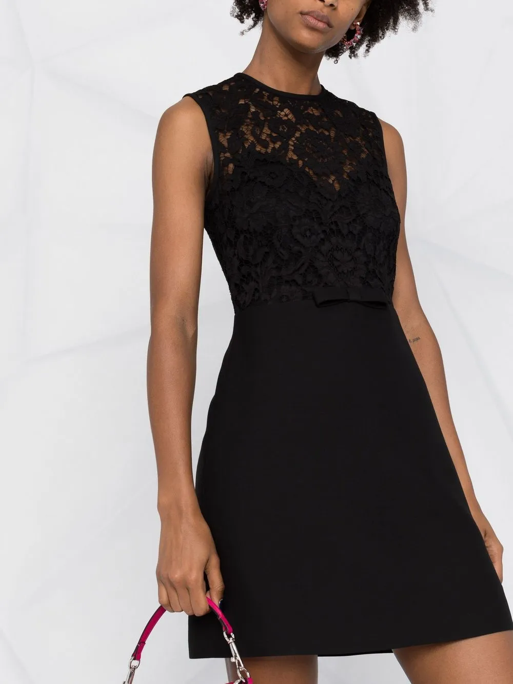 Valentino Garavani floral-lace A-line mini dress | Dresses | Image 3