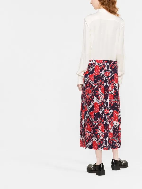 Valentino Garavani ヴァレンティノ ロゴ シルクドレス | ホワイト